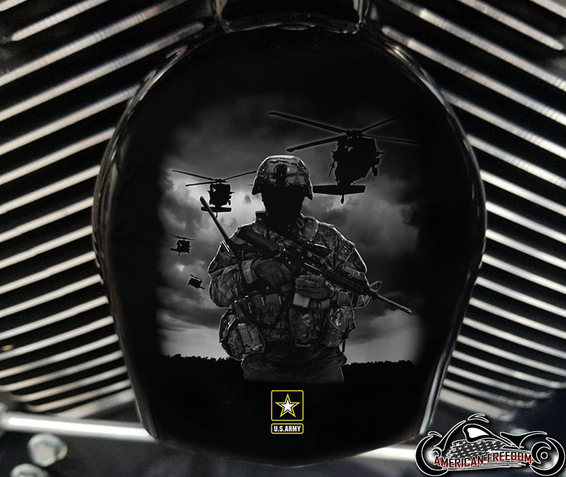 Custom Horn Cover - U.S. Army Soldier
